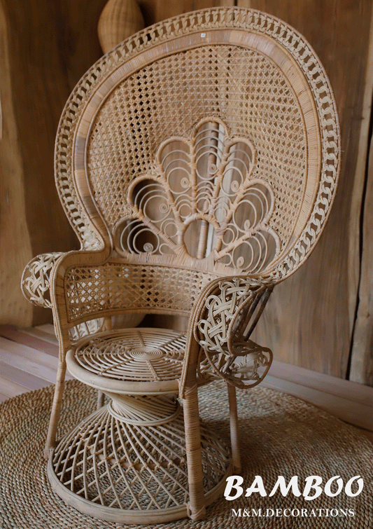 Bamboo peacock chair