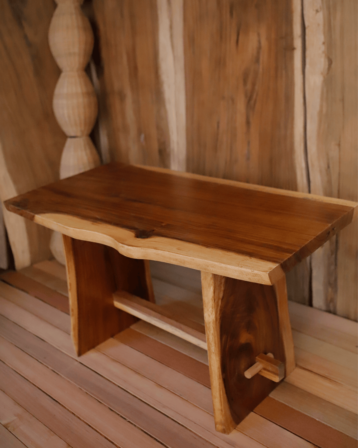 natural wood table