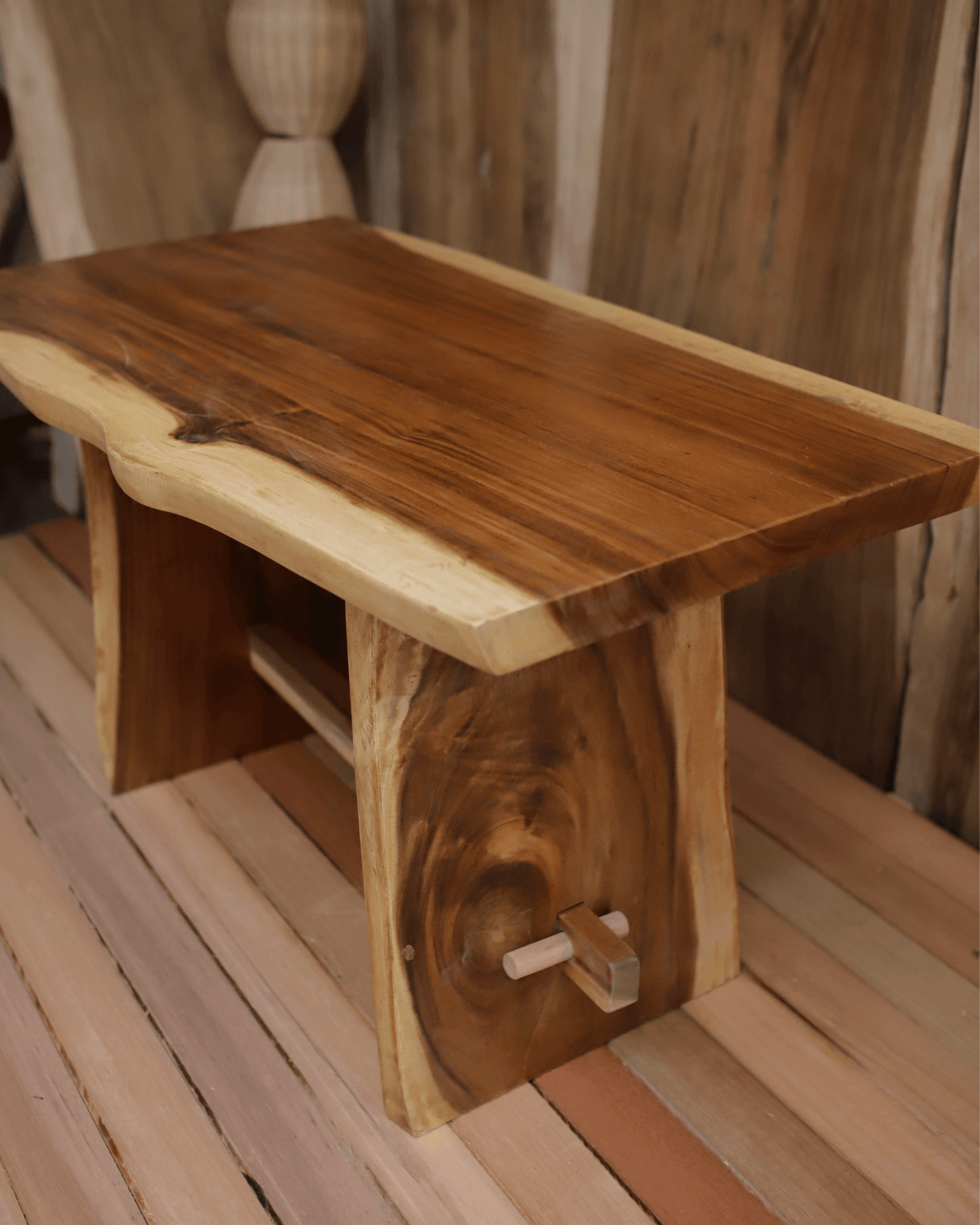 natural wood table
