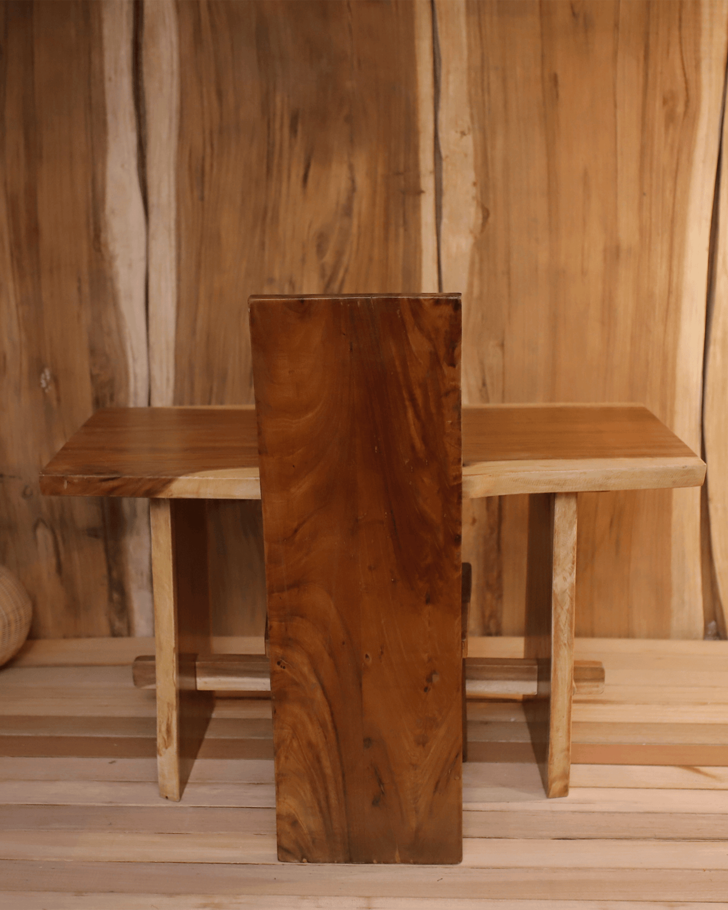 natural wood table