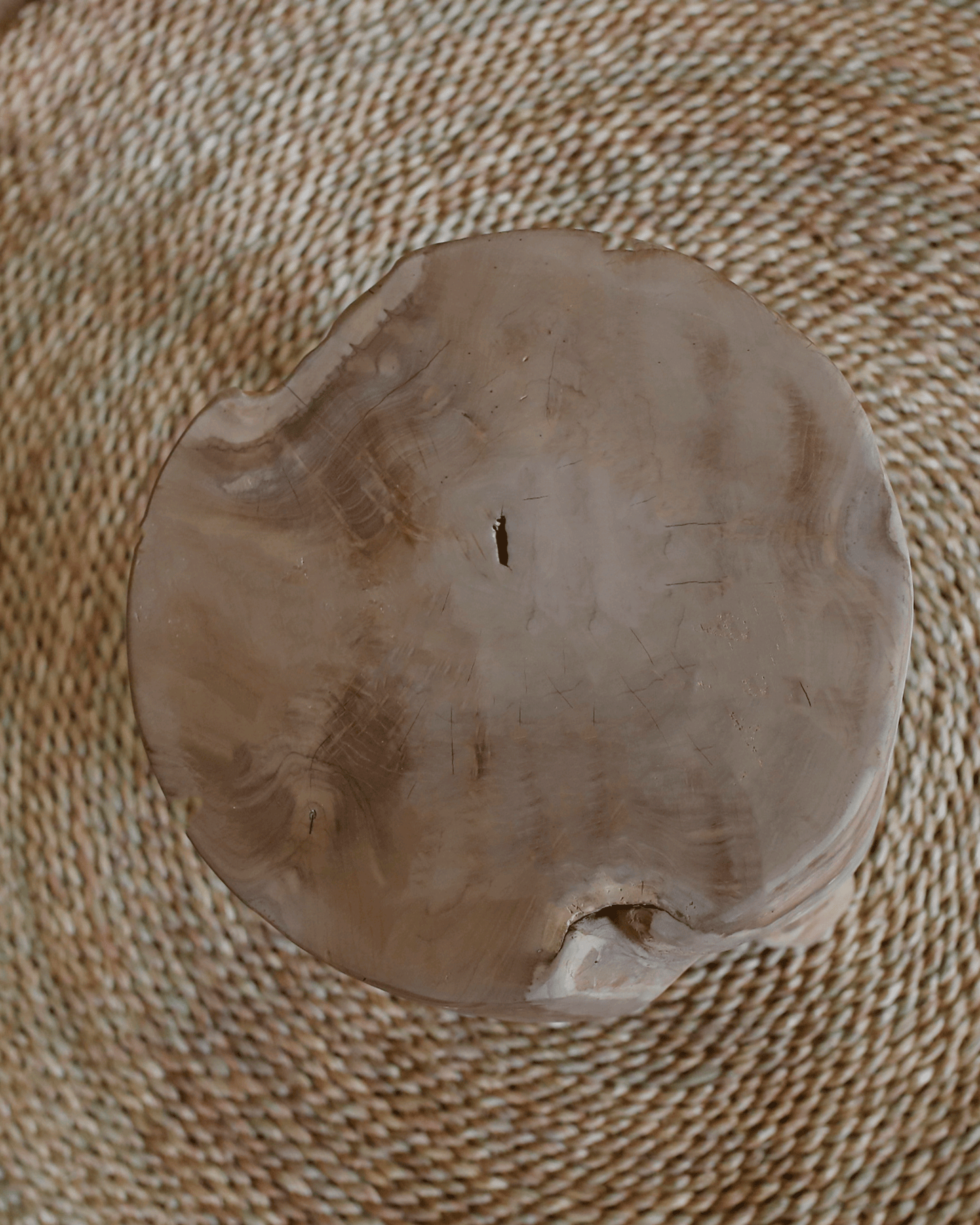 STOOL-TEAKWOOD
