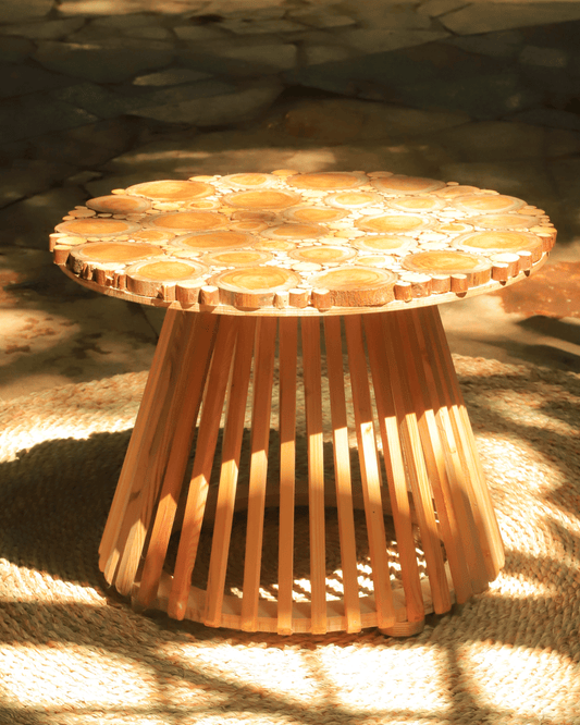 natural wood table