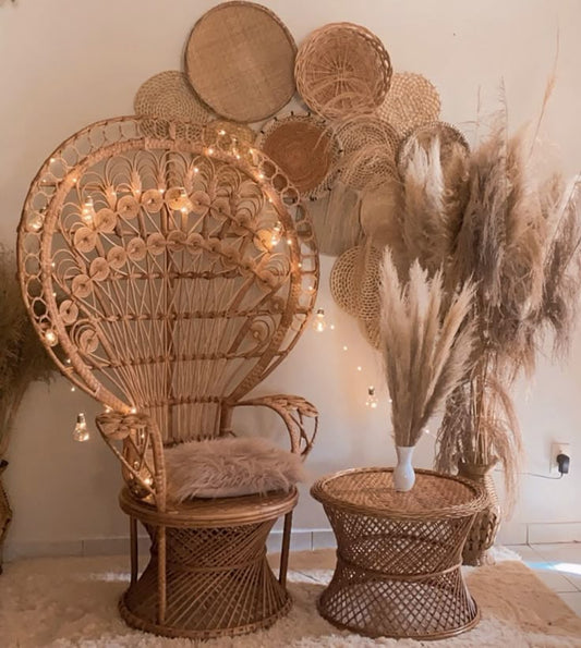 Bamboo peacock chair